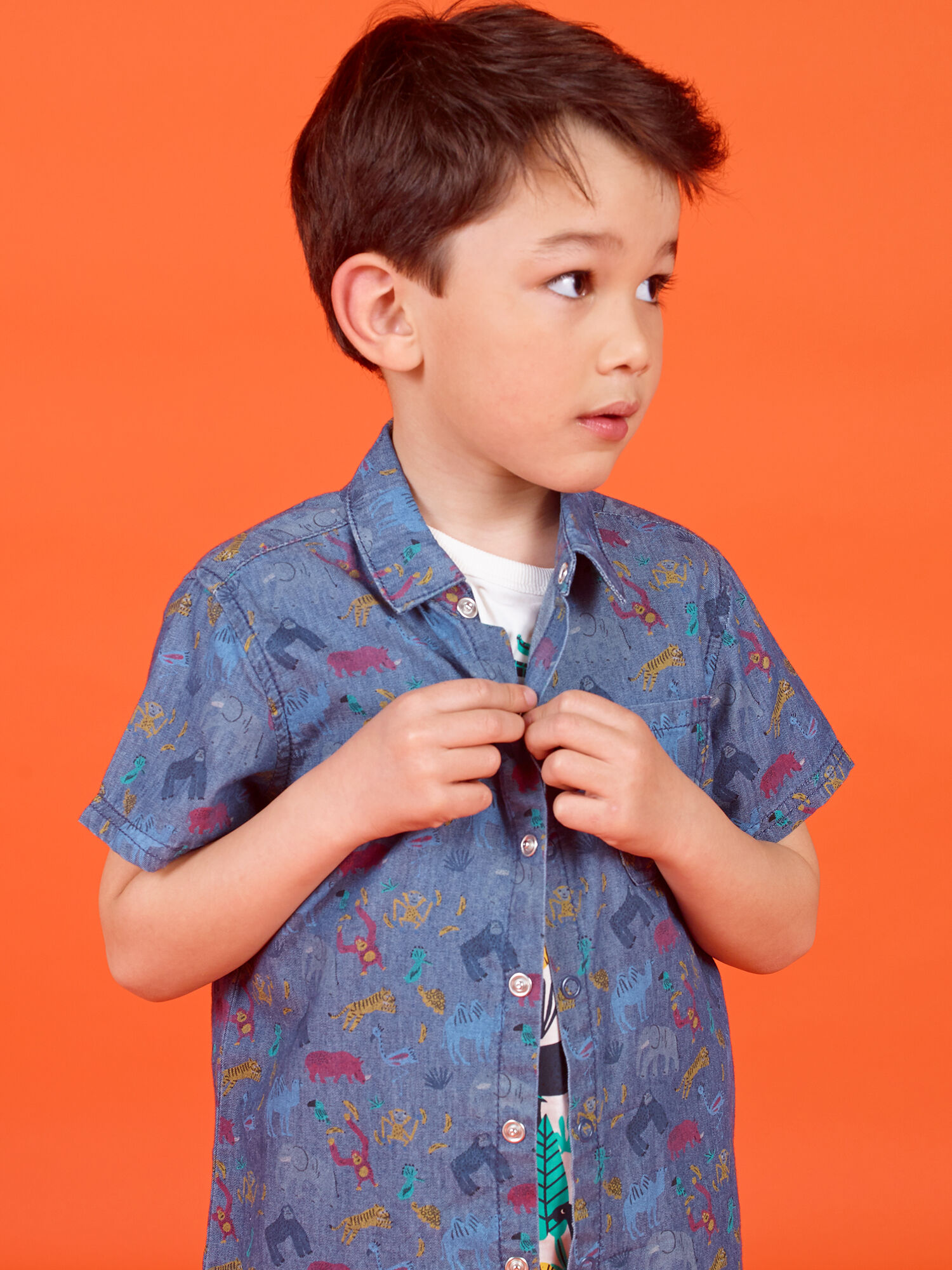 Chemise manche shop courte garcon