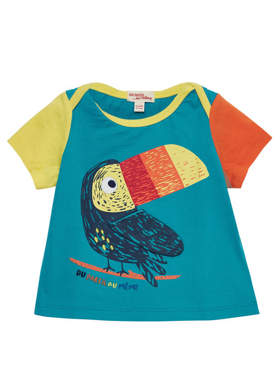 Tee Shirt Manches Courtes Bleu JUMARTI2 / 20SG10P1TMCC242
