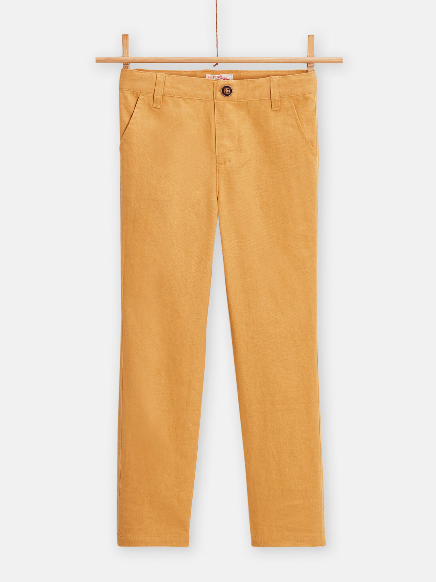 Pantalon moutarde en lin pour garcon achat en ligne Pantalon garcon DPAM