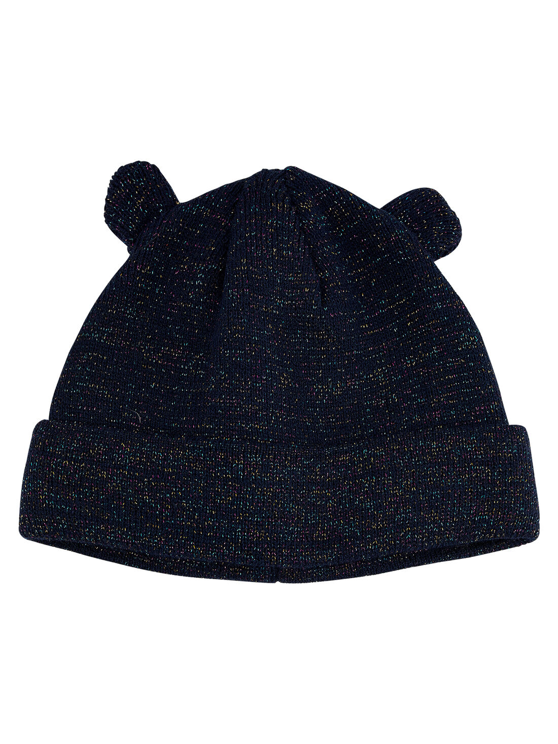 Bonnet fille marine avec lurex multicolor. achat en ligne