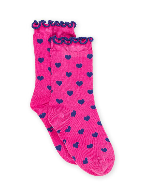 Chaussettes à imprimé coeurs RYAJOSCHO3C / 23SI0178SOQD318