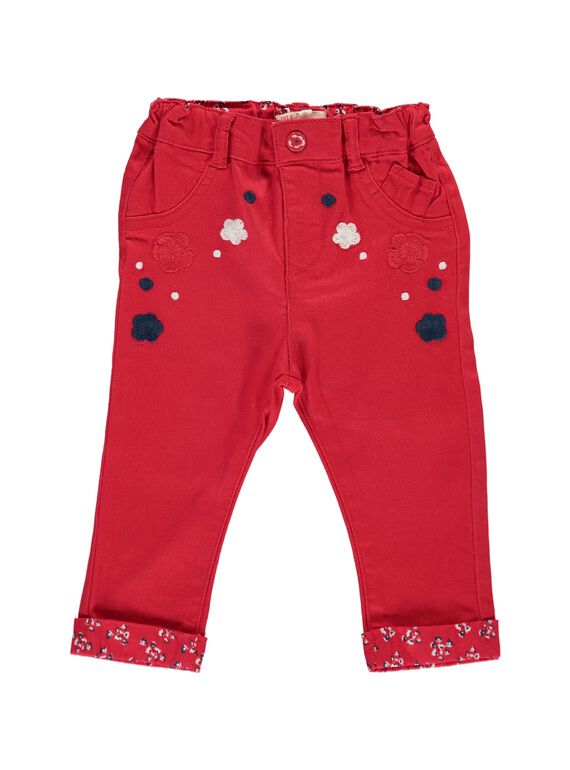 Pantalon brodé bébé fille CIDEPAN / 18SG09F1PANF518