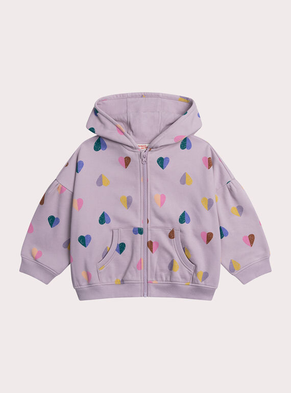 Haut de jogging violet imprimé curs XAJOHAUJOG1 / 25W901E3JGHH707