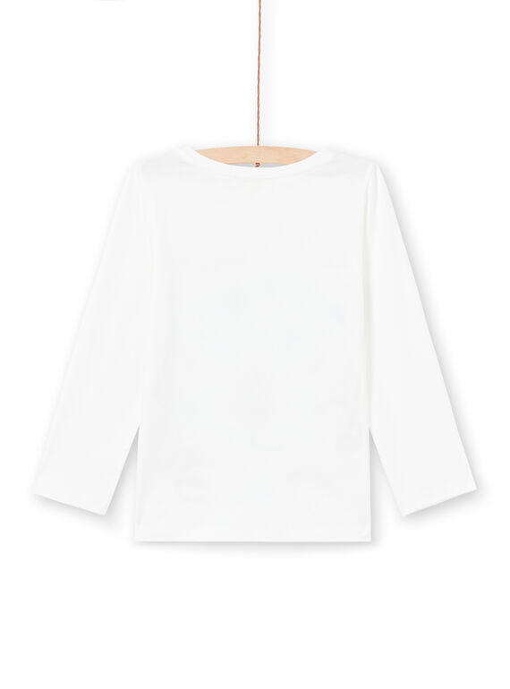 T-shirt écru et jaune enfant fille MAKATEE3 / 21W901I2TML001