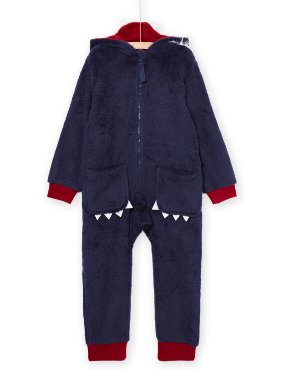 Combinaison en velours à capuche à animation loup. PEGOSURLOU / 22WH1231D4F705