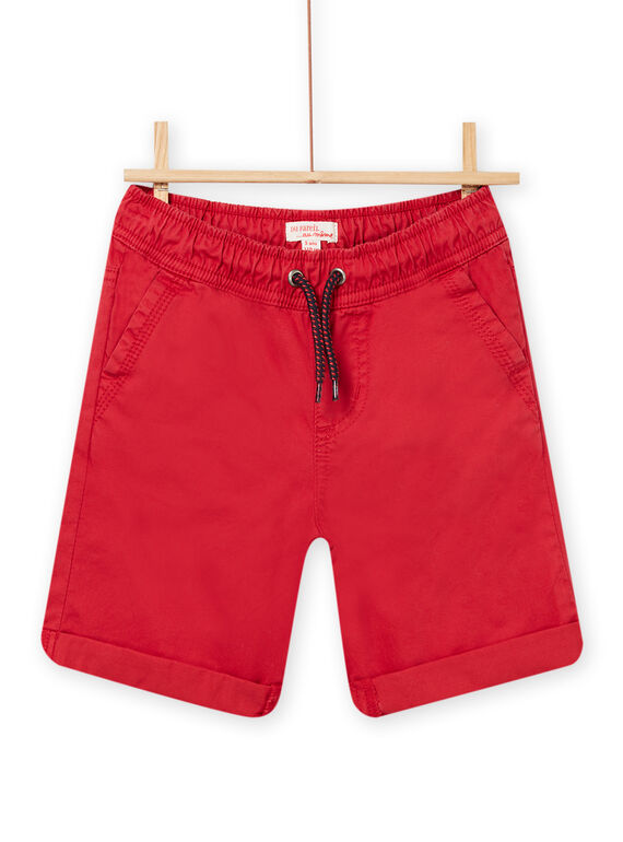 Bermuda rouge enfant garçon NOJOBERMU3 / 22S902C1BERF524