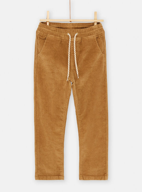 Pantalon noix uni pour garçon SOJOPAVEL1 / 23W902N2PANI812