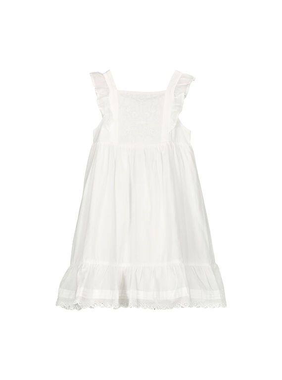 Robe en coton fille FAPOROB6EX / 19S901C8ROB000