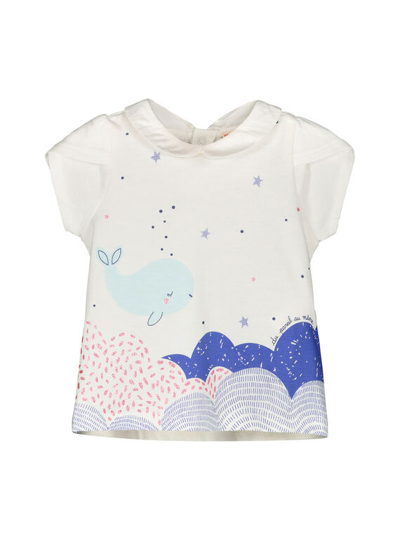 Tee-shirt manches courtes bébé fille FINEBRA / 19SG09B1BRA000