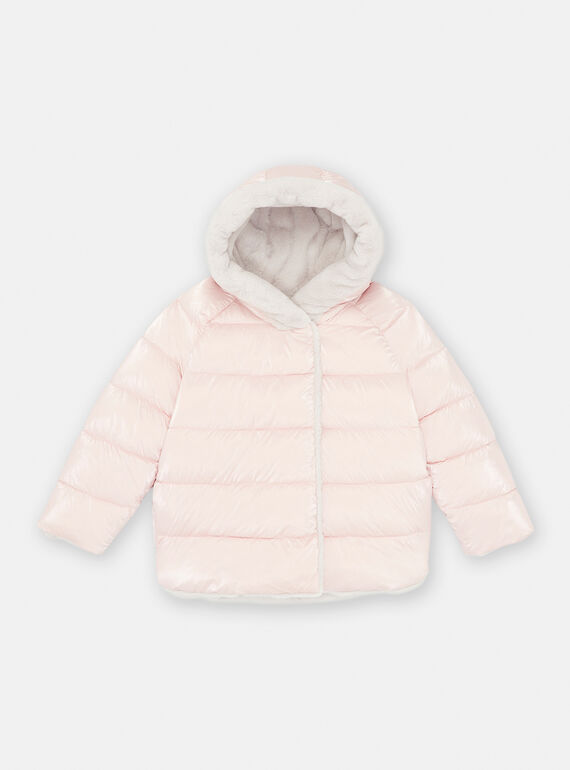 Parka rose et gris réversible pour fille SAROPARKA / 23W901D2PARD328