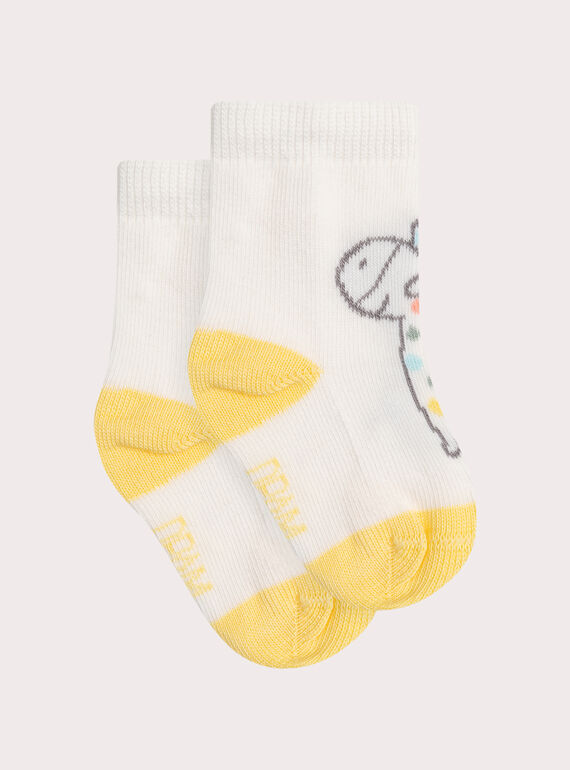 Chaussettes naissance motif girafe  WOU3CHO1 / 25SF40X1SOQ005