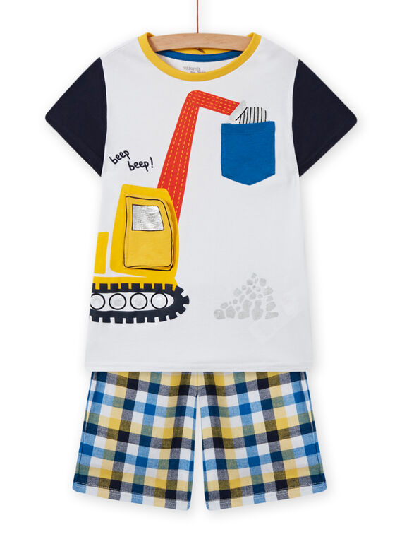Ensemble pyjama short animation pelleteuse enfant garçon MEGOPYCTRA / 21WH1234PYJ000