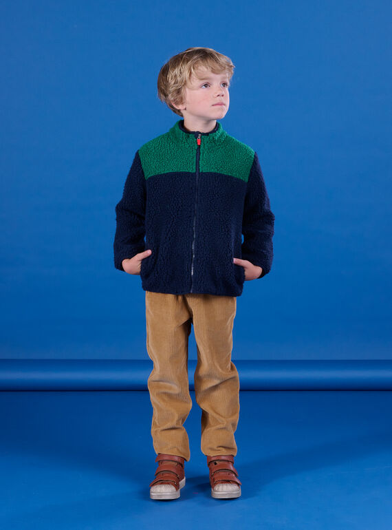 Gilet en sherpa à manches longues POMUGIL1 / 22W902R1GILC243