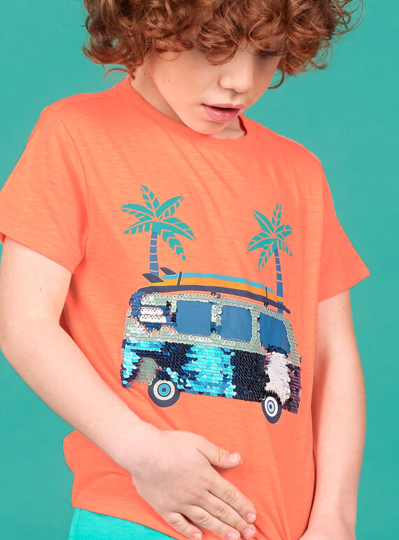 Tee Shirt Manches Courtes Orange LOBONTI2 / 21S902W5TMCE411