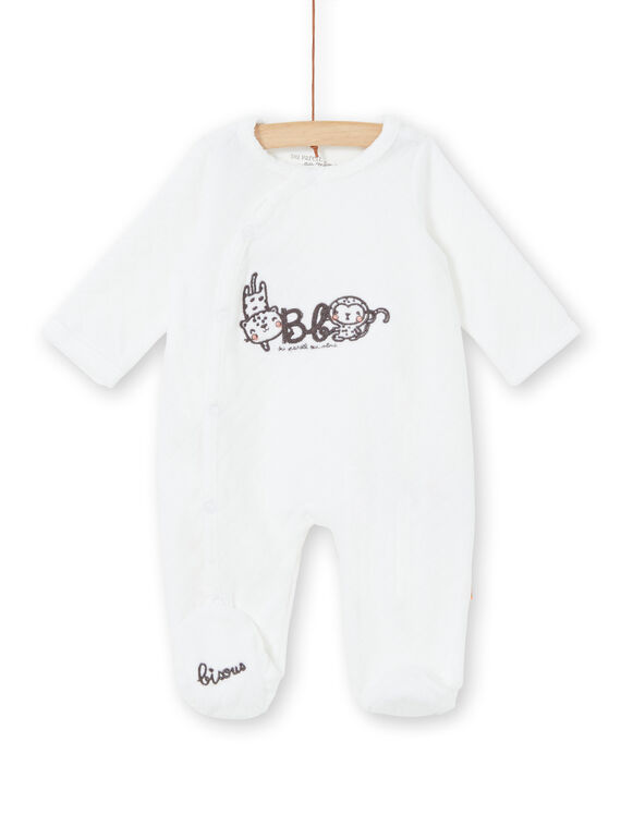 Grenouillère blanche naissance LOU1GRE4 / 21SF05H1GRE000