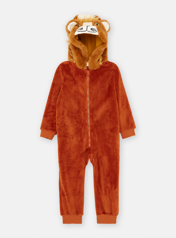 Surpyjama à capuche marron SEGOSURLION / 23WH1251D4F817