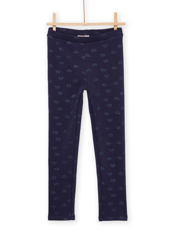 Legging à imprimé arc-en-ciel bleu marine PAJOLEG1 / 22W901C4PANC205