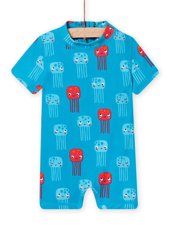 Combinaison bleu de bain à imprimé méduse bébé garçon NYUCOMUVEX1 / 22SI10L9MAIC215