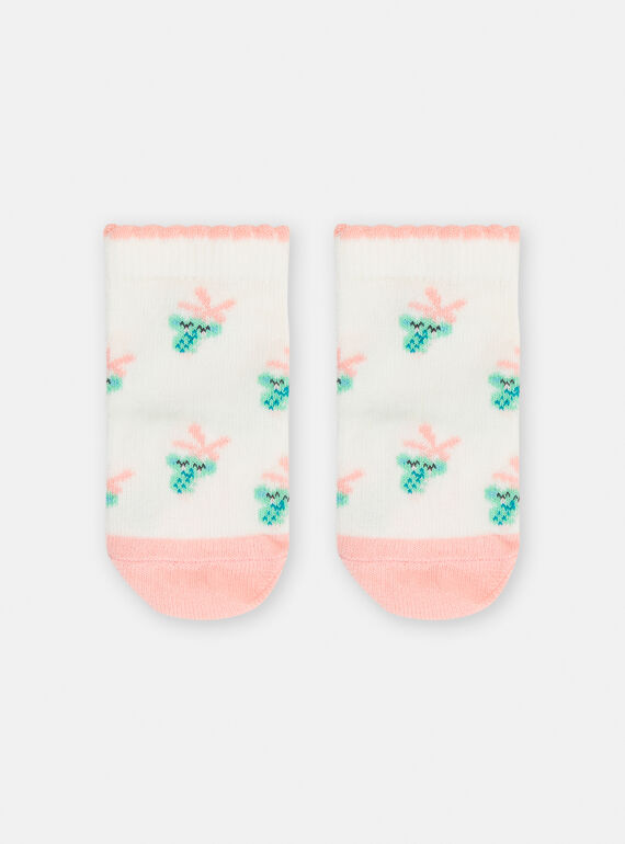 Chaussettes écrues à imprimé koala pour bébé fille TYICOSOQ / 24SI09C3SOQ001