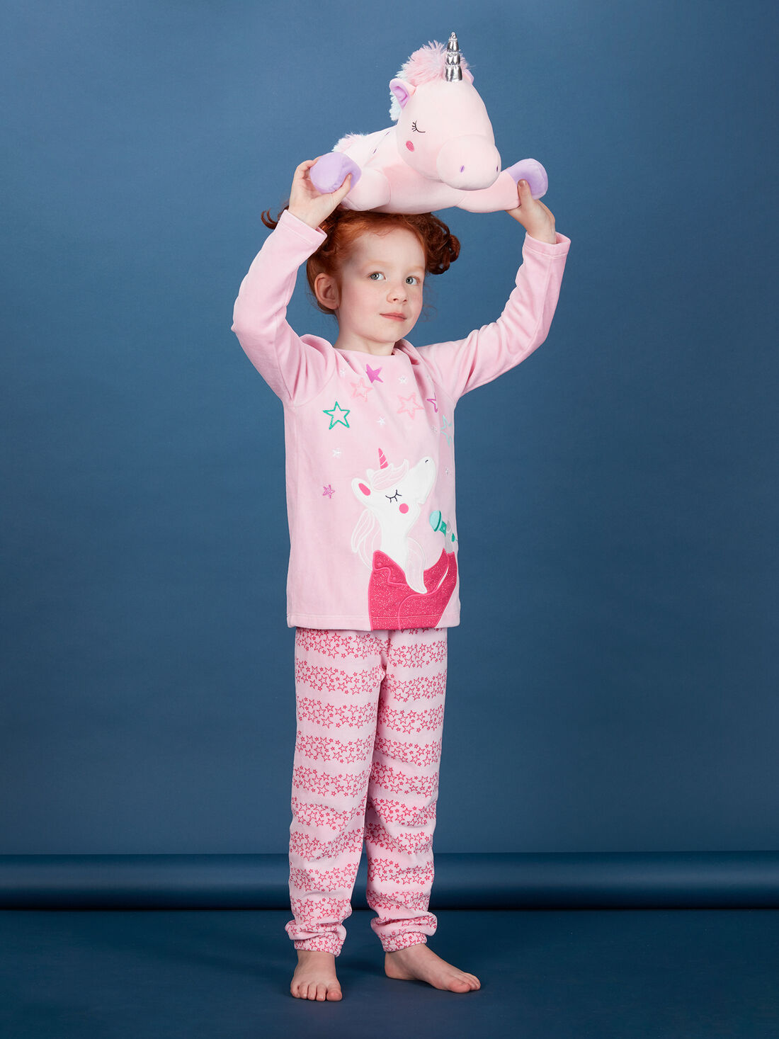 Pyjama enfant fille rose motif licorne achat en ligne DPAM