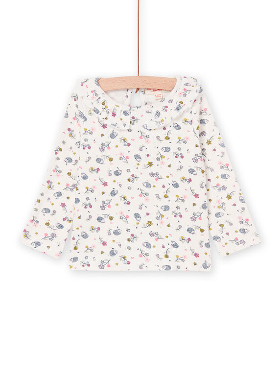 T-shirt manches longues à imprimé fleuri PIRHUBRA / 22WG09Q1BRA001