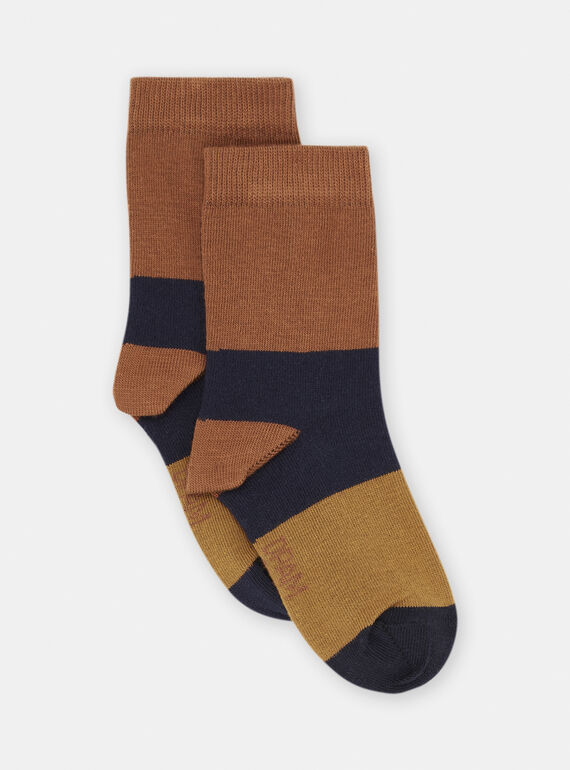 Chaussettes cannelles à imprimé à rayures SYOJOCHOC2 / 23WI02M1SOQ809