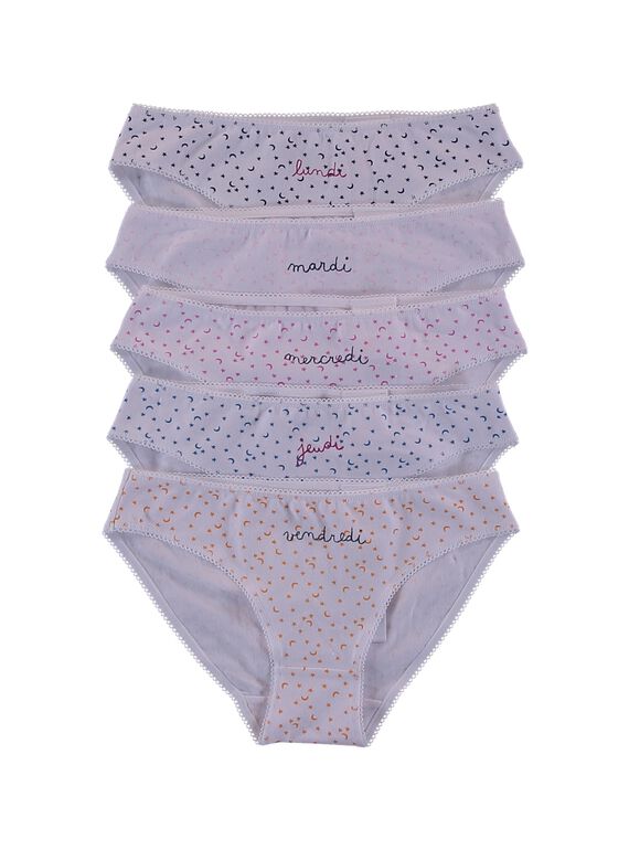 Lot de 5 culottes / Semainier de culottes GEFALOTSEM1 / 19WH1163SLI000