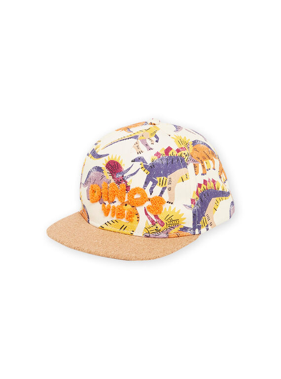 Casquette multicolore à imprimé dinosaures RYOJOCHA4 / 23SI02B1CHAA002