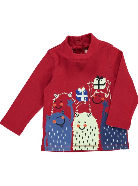 Sous-pull les petits monstres de Noel bébé garçon DUCRASOUP / 18WG10R1SPLF504