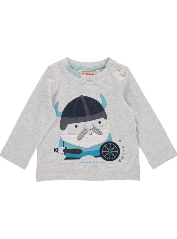 Tee-shirt manches longues bébé garçon DUGITEE1 / 18WG10N1TML001