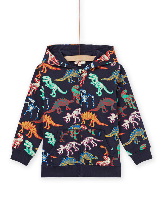 Sweat à capuche à imprimé dinosaures POJOJOH1EX / 22W902D6JGH705