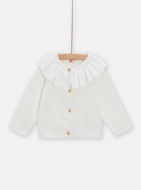 Cardigan à motif cœur pour bébé fille TICRICAR / 24SG09L1CAR001