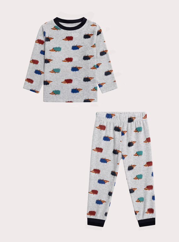 Pyjama hérisson pour enfant garçon XEGOPYJAOP / 25WH12B5PYJJ922