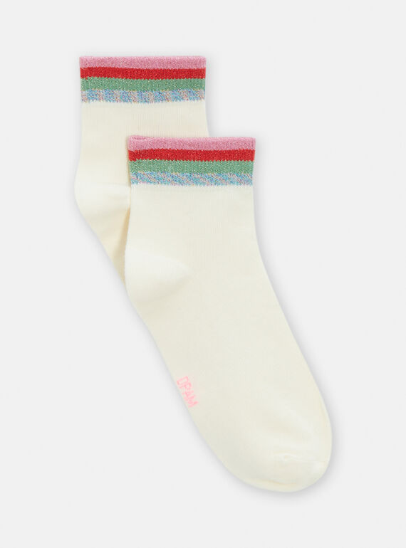 Chaussettes à rayures colorés pour fille TYACLUCHO / 24SI01C3SOQ001