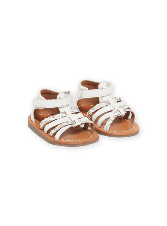 Sandales blanches en cuir RISANDCEREM / 23KK3764D0E000