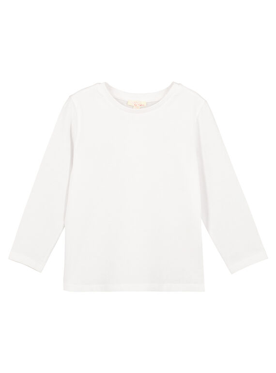 Tshirt Uni BLANC Manches longues GOESTEE1 / 19W902U3D32000