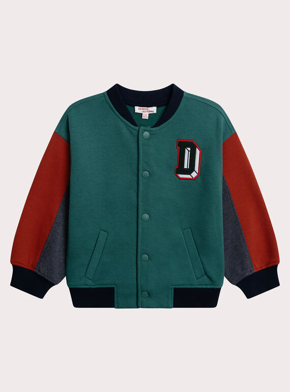Veste teddy en molleton colorblock XOJAGIL / 25W902M1GILG614