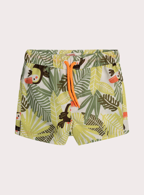 Short de bain imprimé tropical pour bébé garçon WYUMER2 / 25SI10N9MAIA001