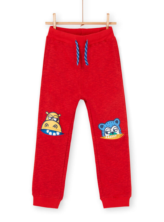 Bas de Jogging Rouge chiné LOVIJOG / 21S902U1JGBF520