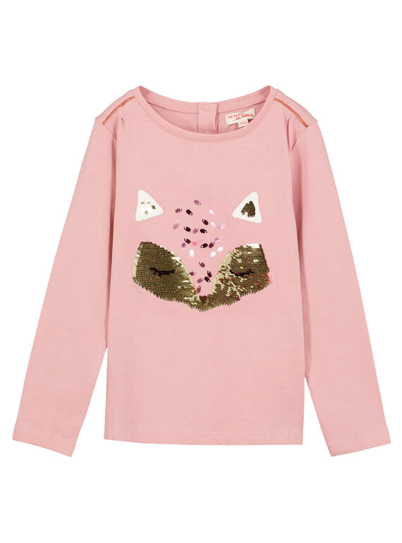 Tee Shirt Manches Longues Rose GAJAUTEE2 / 19W901H2TML303
