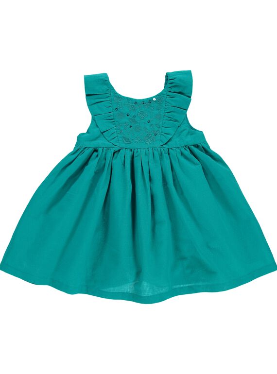 Robe manches courtes bébé fille CIFRIROB3 / 18SG09H2ROB202
