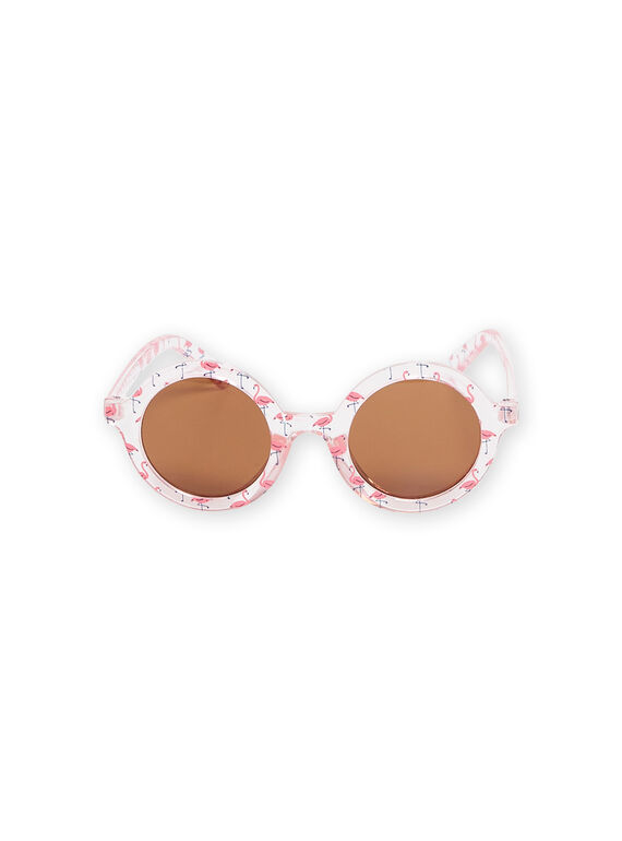 Lunettes de soleil rose tendre à imprimé flamants roses RYAMERLUN2 / 23SI01R1LUS307