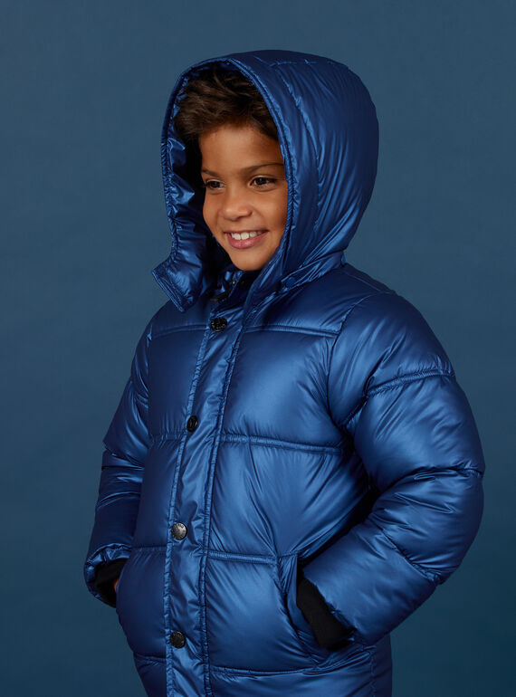 Doudoune bleu métallisé enfant garçon : achat en ligne - Manteau, Blouson