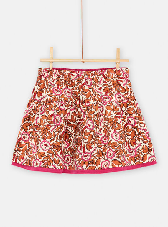 Jupe réversible imprimée pour fille SALOJUP1 / 23W901R1JUP003