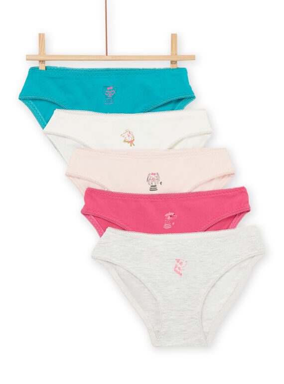 Lot de 5 culottes à imprimé fantaisie PEFALOTSEM1 / 22WH1147D5L001