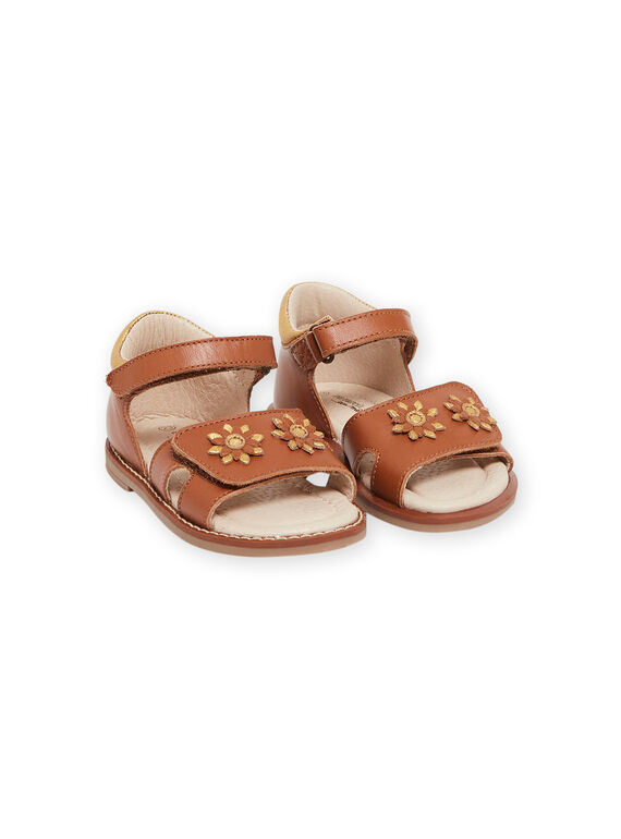 Sandales camel en cuir RISANDTANF / 23KK3765D0E804