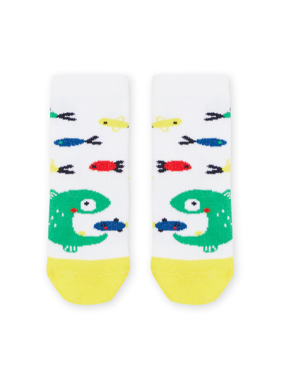 Chaussettes multicolores à imprimé poissons RYUPOPCHO1 / 23SI1091SOQ000