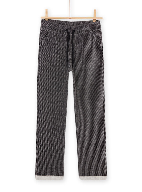 Pantalon à revers et taille élastiquée gris POKAJOG / 22W902L1JGB090