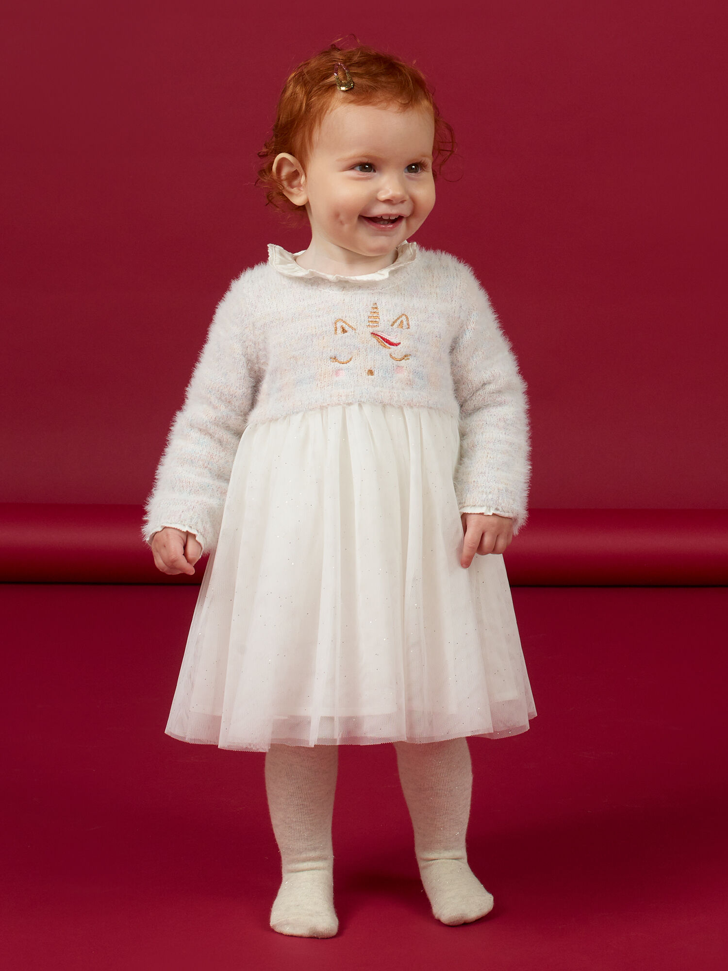 Robe bi mati re motif licorne fantaisie b b fille