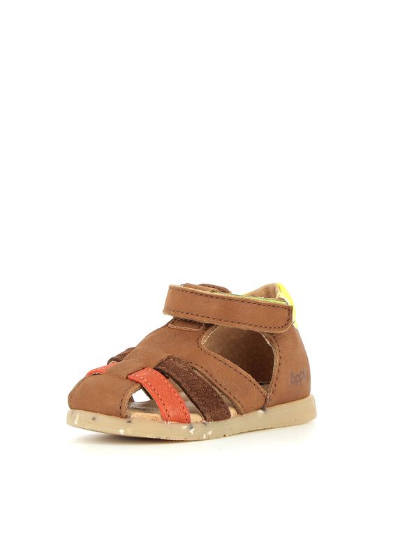 Sandale bébé garçon cuir marron BOPY® RUSANDRAMOS / 23KK3865D0E804